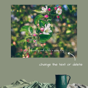 Apple blossom poster