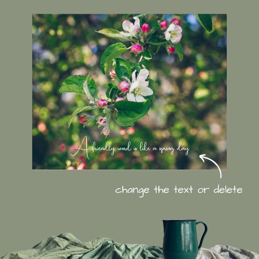 Apple blossom poster