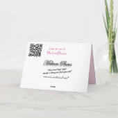 Apple Blossom Prayer card- or any occasion Feestdagen Kaart (Achterkant)