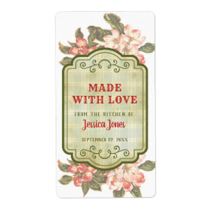  Apple Blossom & Pset   Made with Love Etiket