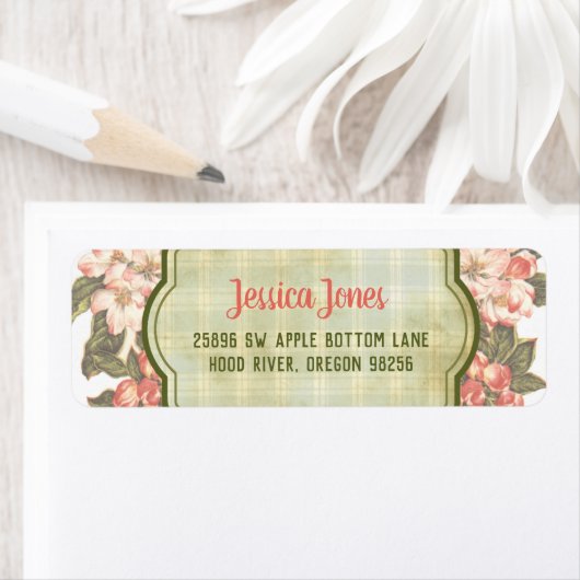  Apple Blossom & Pset | Retouradres Etiket (Insitu)