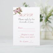  Apple Blossom RSVP-kaart RSVP Kaartje (Staand voorkant)