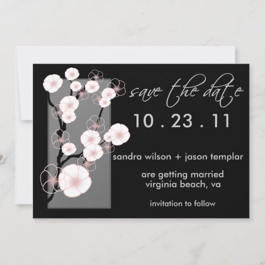 Apple Blossom Save the Date (Voorkant)