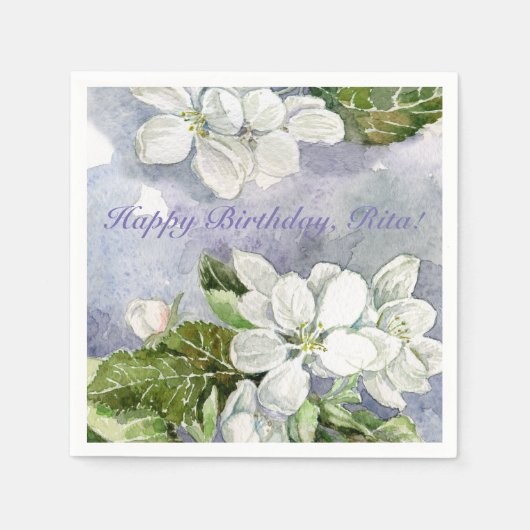 Apple blossom servetten (Voorkant)