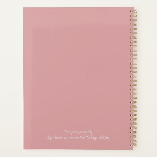 Apple Blossom Spiral Planner (Achterkant)