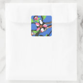 Apple Blossom Stickerr Vierkante Sticker (Tas)
