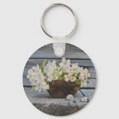 Apple Blossom Still Life – Original Fine Art Print Sleutelhanger (Voorkant)