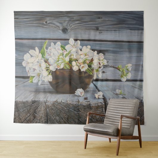 Apple Blossom Still Life – Original Fine Art Print Wandkleed (In Situ (horizontaal))