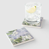 Apple blossom Stone Onderzetter (Zijkant)