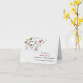 Apple Blossom Sympathie Bedankt Kaart (Gele Bloem)