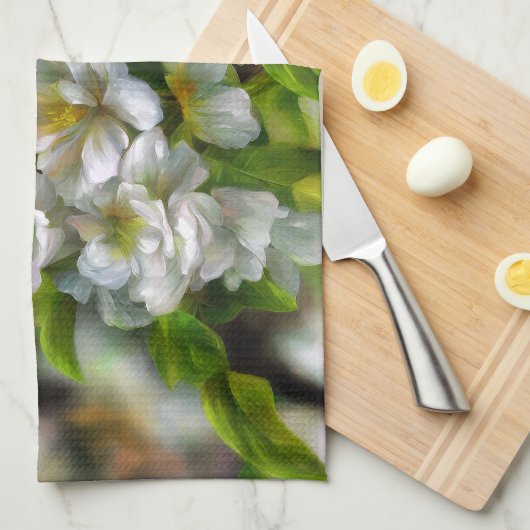 Apple Blossom Theedoek (Quarter Fold)