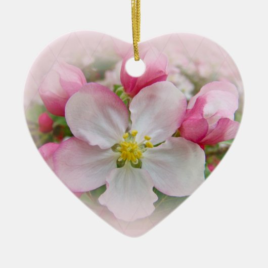 Apple Blossom Time Keramisch Ornament (Voorkant)
