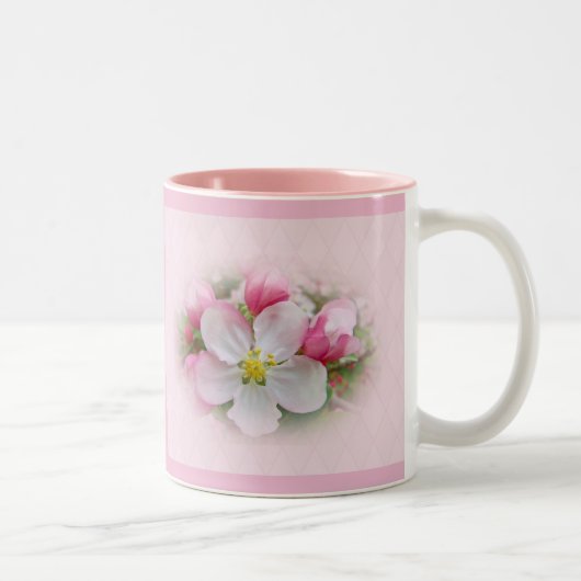 Apple Blossom Time Tweekleurige Koffiemok (Rechts)