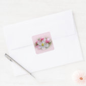 Apple Blossom Time Vierkante Sticker (Envelop)