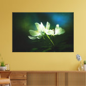 Apple Blossom - Twee bloemen Canvas Afdruk (Insitu (Woonkamer))