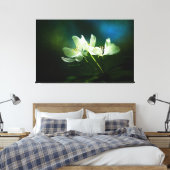 Apple Blossom - Twee bloemen Canvas Afdruk (Insitu (Slaapkamer))
