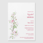 Apple Blossom Volledig Vrijgezellenfeest Magnetische Uitnodiging (Voorkant)