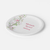 Apple Blossom Vrijgezellenfeest Gepersonaliseerd Papieren Bordje (Gekanteld)