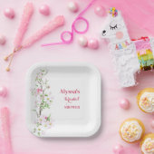 Apple Blossom Vrijgezellenfeest Gepersonaliseerd Papieren Bordje (Feest)