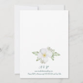 Apple Blossom Watercolor Bloemen Huwelijk Kaart (Achterkant)