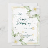 Apple Blossom Watercolor Bloemen Verjaardag Kaart (Voorkant)