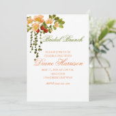 Apple Blossom Waterverf Stems Vrijgezellenfeest Kaart (Staand voorkant)