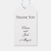Apple Blossom Waterverf Stems Wedding Cadeaulabel (Achterkant)