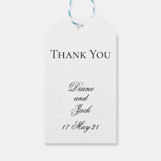 Apple Blossom Waterverf Stems Wedding Cadeaulabel (Achterkant)