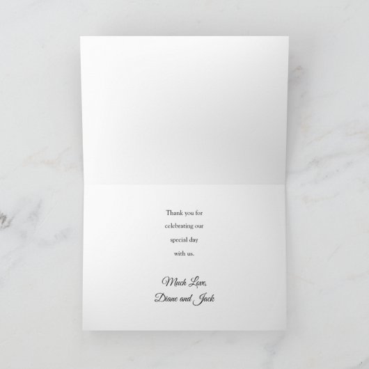 Apple Blossom Waterverf Stems Wedding Kaart (Binnen)