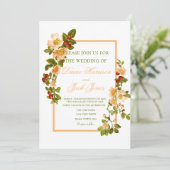 Apple Blossom Waterverf Stems Wedding Kaart (Staand voorkant)