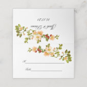 Apple Blossom Waterverf Stems Wedding Plaatskaartje (Buitenkant ongevouwen)