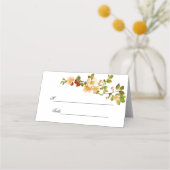 Apple Blossom Waterverf Stems Wedding Plaatskaartje (Voorkant)