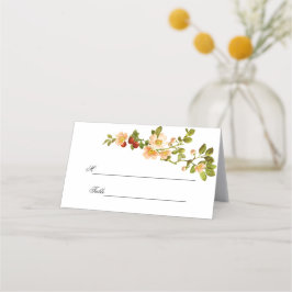 Apple Blossom Waterverf Stems Wedding Plaatskaartje