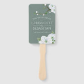 Apple Blossom Wedding Ceremony Handwaaier (Voorkant)