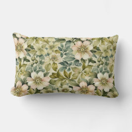 Apple Blossoms and Leaves Kussen