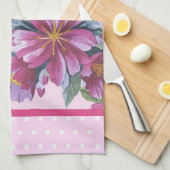 Apple Blossoms and Pink Polka Dots Kitchen Towel Theedoek (Quarter Fold)