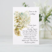 Apple Blossoms bruiloft uitnodiging (Staand voorkant)