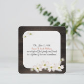 Apple Blossoms Gelofte Vernieuwing op Donker Hout Kaart (Staand voorkant)