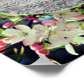 Apple Blossoms Lijst Creëer Je eigen foto Poster (Hoek)