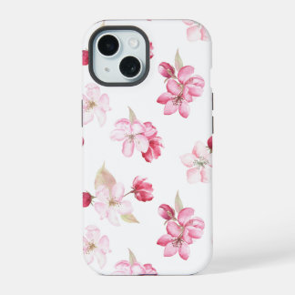 Apple Blossoms Naadloze Patroon Bloemen iPhone 15 Case