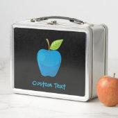 Apple Blue Metal Lunch Box (In situ)