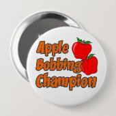 Apple Bobbing Champion Button (Voorkant /achterkant)
