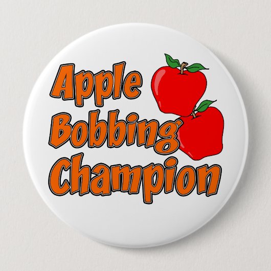 Apple Bobbing Champion Button (Voorkant)