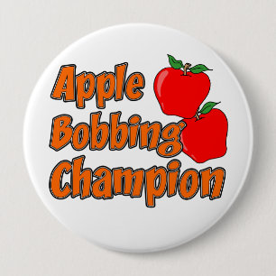Apple Bobbing Champion Button