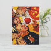 Apple Bobbing Gevaren - Grappige Halloween Decorat Kaart (Staand voorkant)