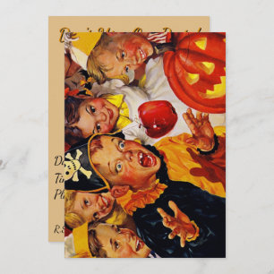 Apple Bobbing Gevaren - Grappige Halloween Decorat Kaart