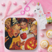 Apple Bobbing Gevaren | Grappige Kinder | Hallowee Papieren Bordje (Feest)