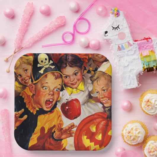 Apple Bobbing Gevaren | Grappige Kinder | Hallowee Papieren Bordje (Feest)