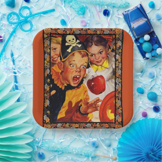 Apple Bobbing Gevaren Papieren Bordje (Feest)