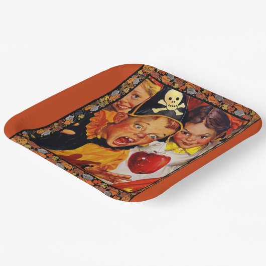 Apple Bobbing Gevaren Papieren Bordje (Gebogen)